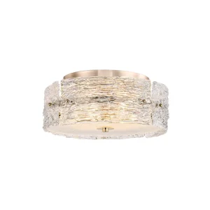 Platinum Art Handmade Glass Lamp Gold Small Round Ceiling Lamp Modern Chandelier
