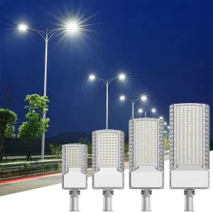 Pole Mounted Outdoor LED Street Light for Roadways Parking Lots Industrial Facilities and Logistics Yard Lighting