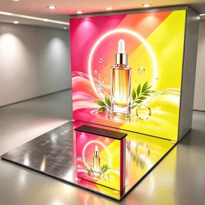 Portable Custom Logo LED Light Box SEG Pop up Backdrop for Trade Show Display Wall