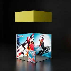 Portable Exhibition Light Box Foldable Frame Folds to 10cm Thickness 24v Portable Trade Show Light Box