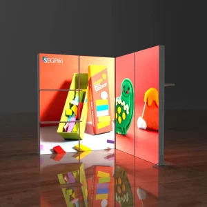 Portable Frame Light Box Expo Trade Show Display Booth Exhibition Stands Lighting Boxes for Advertising 3*3 Booth Stand
