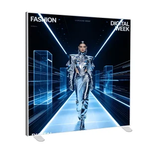 Portable Freestanding Custom Double Side 10x8ft Frameless Aluminum Seg Fabric Led Trade Show Light Box