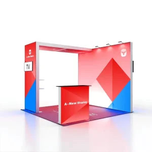 Portable Lightweight Double Side Dye Sublimation Advertising Pop Light Box Versatile Hanging Segment Trade Fair Booth Lighting