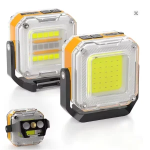 Portable Mini LED Camping Lantern High-Lumens Rechargeable Work Light with 8 Modes Lightweight Tent Flashlight Magnetic Feature