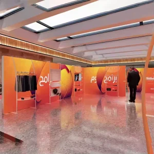 Portable Modular Aluminum Alloy Dye Sublimation SEG Backlit Wall Light Box 10x10ft Trade Show Exhibition Booth Display Stand