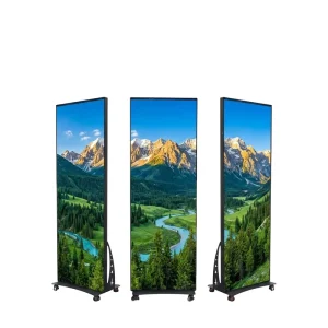 Portable P2.5 Indoor LED Poster Android Digital Lighting Lamp Vertical Advertising Screen SDK Function for Mall Store Animation
