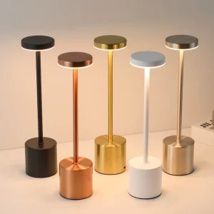 Portable Rechargeable Table Lamp Cordless Touch LED Bedside Bedroom Restaurant Hotel Decorative Accent Lighting