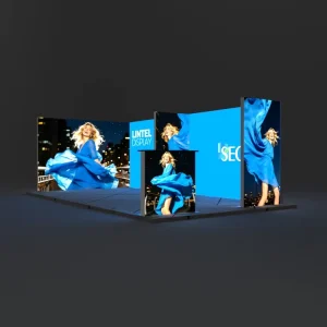 Portable Reusable Expo Booth Eco Friendly LED SEG Tradeshow Light Box Exhibition Booth Fabric Light Box Booth Display