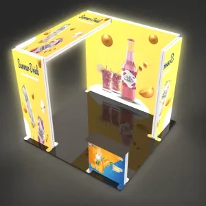 Portable SEG Light Box Tool-free Assembly for Trade Show Display