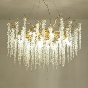 Postmodern Luxury Crystal Chandelier for Home Pendant Lights for Living Room Dining Room Bedroom