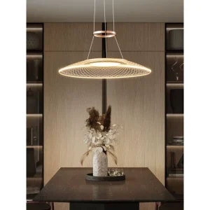 Postmodern Minimalist Adjustable Height Chandelier Hanging Pendant Light for Dining Room