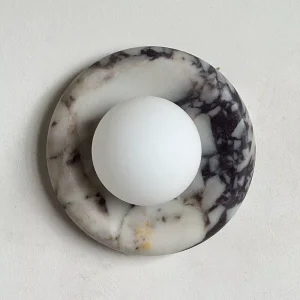Postmodern Minimalist Marble Wall Lamp for Living Room Bedroom Aisle Corridor Sconce Light LED Creative Background Wall Bedside