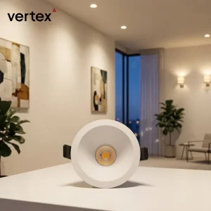 Precision Recessed LED Anti Glare IP44 Dimmable Aluminum Spotlight 10W Flicker Free 60 Degrees Beam Angle Warranty