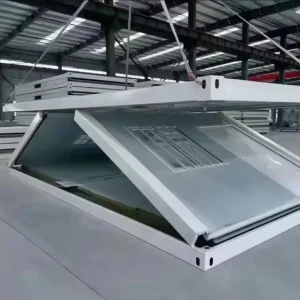 Prefab Modular Office Flat Pack Sandwich Panel Design Z Shape Foldable Container House