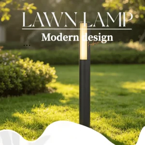 Premium Modern Die cast Aluminum IP54 Outdoor LED Lawn Lamp PC Diffuser 3000K Garden Pathway Courtyard Bollard Lighting Light