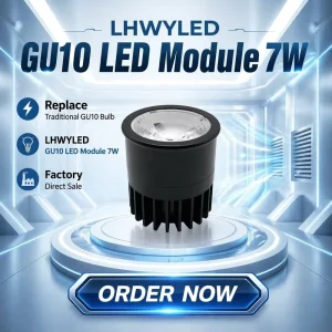 Private Mold GU10 LED Module 7W D50 GU10 Downlight Cold Forging Aluminum 1070