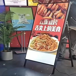 Products Display Poster Light Box with Replaceable Screen and Movable Ultra thin Luminous Light Box