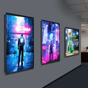 Professional Advertising Equipment Ultra Thin LED Light Box Custom Sizes High Brightness Backlit for Movie Poster Menu Board