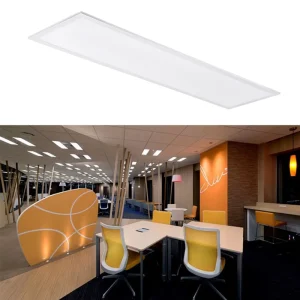 Professional Commercial Office Lighting Fixture 1195x595mm Rectangular Flat Frame Ceiling LED Panel Light