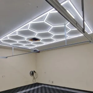 Professional Customized Hexagon Led for Showroom Led Workshop Light Car Detailing Lights Garage Work Light