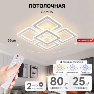 Professional Factory Modern Ceiling Lamp Decoration Bedroom Living Room Decoration Led Ceiling Light With Remote Control