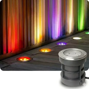Professional Inground LED Light RGBW Colorful Buried Lamp IP65 Waterproof App Controlled for Architectural Decor Light