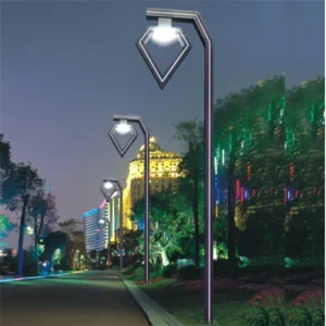 Professional Manufacture Outdoor Decorative Street Lamp Post 50W LED Garden Pole Light Intelligent Outdoor Light