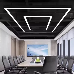 Professional Office LED Linear Light Linkable up to 1000W Total Power for Large Commercial Space
