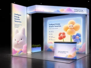 Professional Tool Less Assembly PVC Expandable Vertical SEG LED Light Strip Portable Durable Light Box Stand for Exhibition