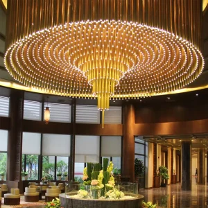 Project Engineering Custom Decorative Modern Hotel Lobby Banquet Hall Large Chandelier Pendant Light