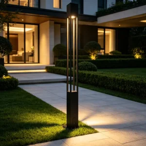 Project Ready Square Courtyard Light Custom Material Finish Aluminum Post Top Area Light LED