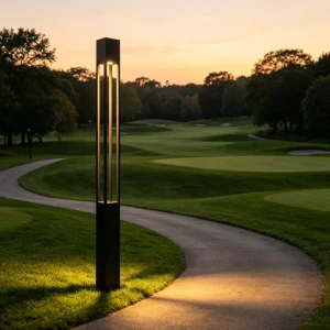 Project Ready Square Courtyard Light Custom Material Finish Aluminum Post Top Area Light LED