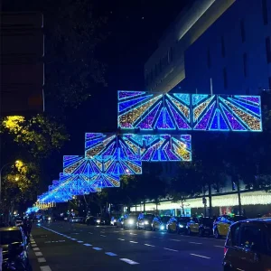 Public Decoration LED Landscape Light Outdoor Decorative Cross Street Custom Rope Motif Light Halloween Christmas Decorations