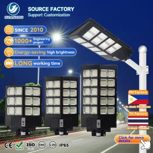Quality Assurance Lighting System Garden Led Light 800W 1000W 1500W 2000W Integrated All in One Solar Street Light