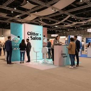 Quick Setup Aluminum SEG LED Backlit Backdrop Expo Shelves Display Portable Trade Show Booth 10×10