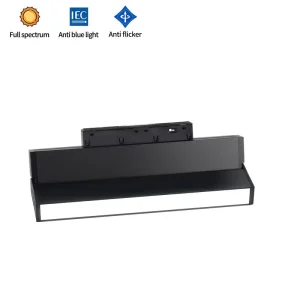 RA98 Modern 12W Aluminum Folding Floodlight Magnetic Track Light System Recessed Focus Linear Spotlight LED 3000K 6000K Office