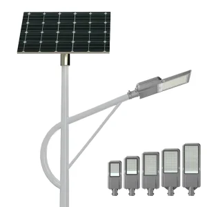 REAL WATT 50W 300W Split Outdoor LED Solar Street Lights Windproof and Rainproof with High Transmittance Lens