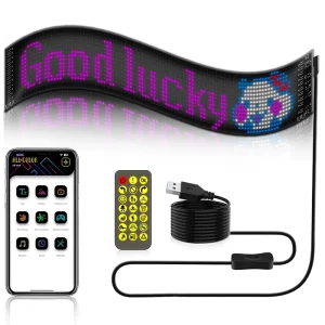 RGB Advertising Lights for Truck LED Matrix Panel Programmable Display Soft Screen APP Control IP68