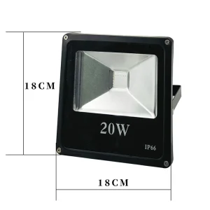 RGB Colorful Floodlight for Outdoor Garden Lawn Villa Courtyard and Warehouse IP67 Weatherproof for Atmosphere Lighting