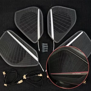 RGB Dynamic Ambient Lighting 12V Door Speaker Cover for Audi A4 A4L B9 Speaker Grille Decor