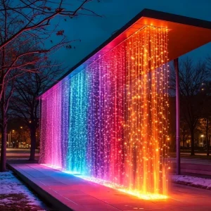 RGB Fiber Optic Commercial Decorative Light IP65 Outdoor Waterproof for Plaza Tree Architectural Landscape Outdoor Lights