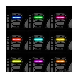 RGB Grill Light for Jeep Wrangler JL Gladiator Pickup Car Grille Offroad Accessories Parts
