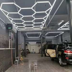 RGB Hexagonal LED Garage Light Honeycomb Color Changing Modular Ceiling Light App Control Smart Remote Garage