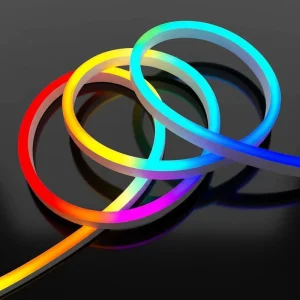 RGB LED Neon Light Custom Silicone Neon Sign Stores Parties Holiday 60CM 1M 2M 5M 10M Roll DC12V 24V Commercial Household