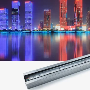 RGB Linear Wall Light 12W IP65 Waterproof Aluminum for Outdoor Bridge Building Facade Landscape Architectural Lighting