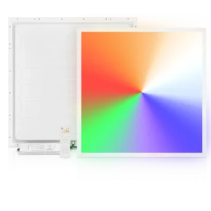 RGB Recessed Slim High Brightness IP40 LED Panel Light Square Ceiling Backlight Smart Colored Dimmable 60×60 Panel Light