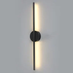 RGB Rechargeable Linear Wall Lamp Wireless Bedside Sconce No Wiring Long Strip LED Wall Light for Living Room Hallway