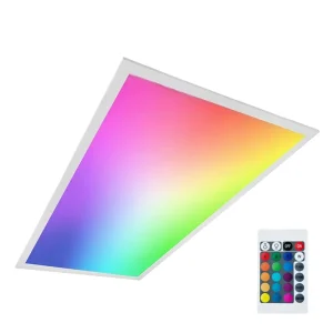 RGBW 2x4ft Backlit LED Panel Light Fixture Controlled via Remote Control Ideal for Hotel Offices Retail Outlets