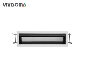 RL034549B Long Linear Wall Washer Light Grille Linear Downlight Hotel Gallery Linear Lighting Anti Glare Recessed Light
