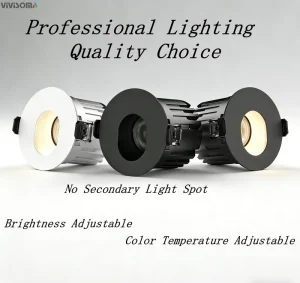 RS39022 LED Spotlight Direct Plugin Integrated Light Cup Double Color Ceiling Recessed Umbrella Replace Crystal Light Source